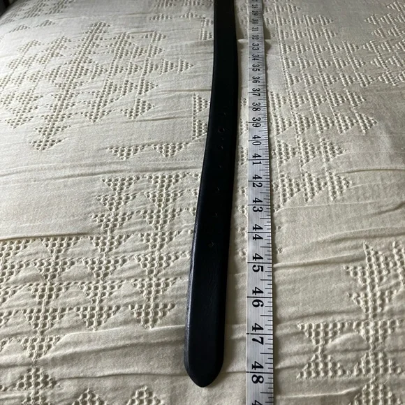 REVOLVE Favorite Daughter Black William Split Decision Leather Belt Size XL - Picture 6 of 9